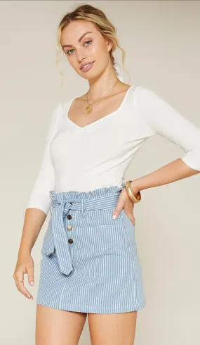 No Doubts Denim Skirt