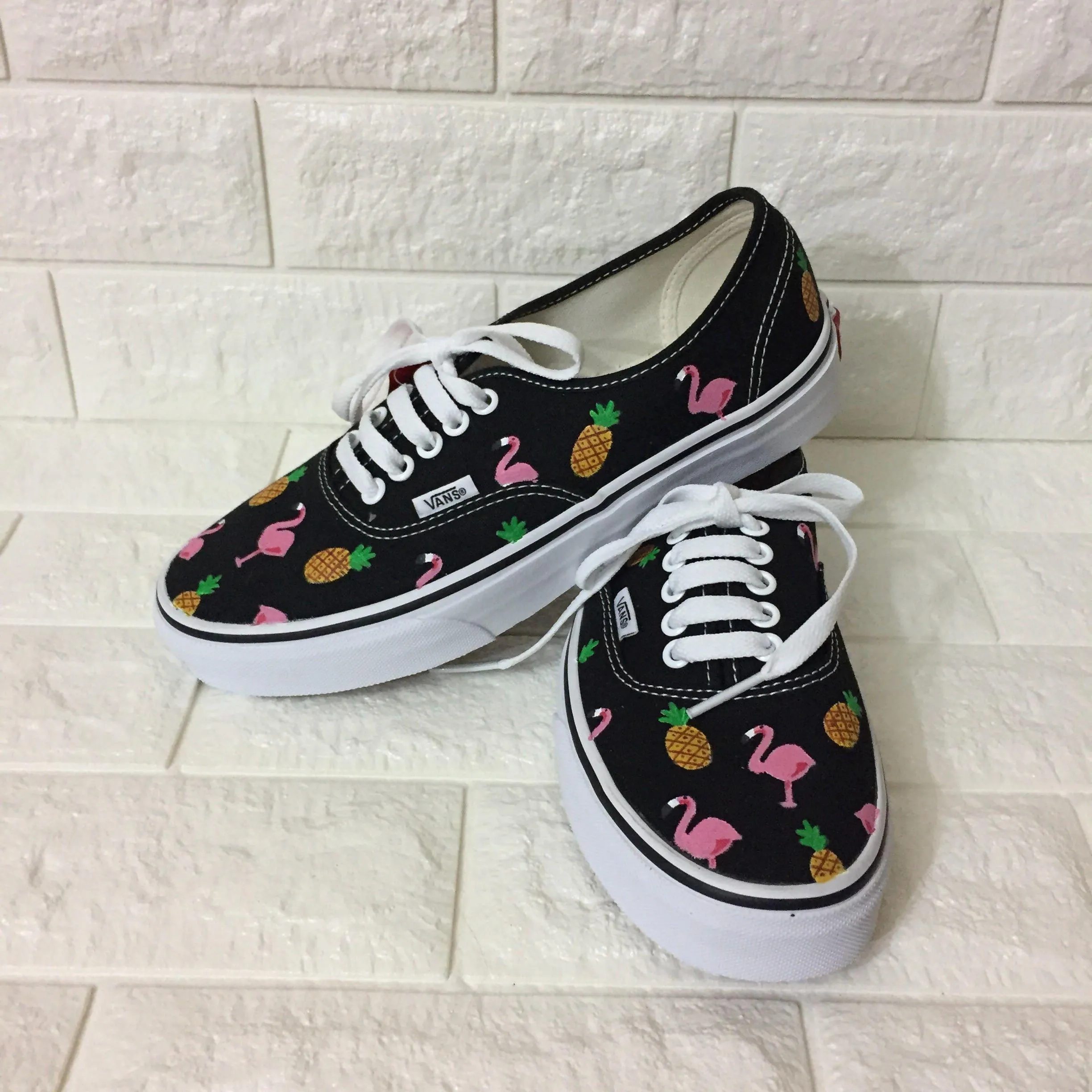 Pineapple & Flamingo Pattern Shoes