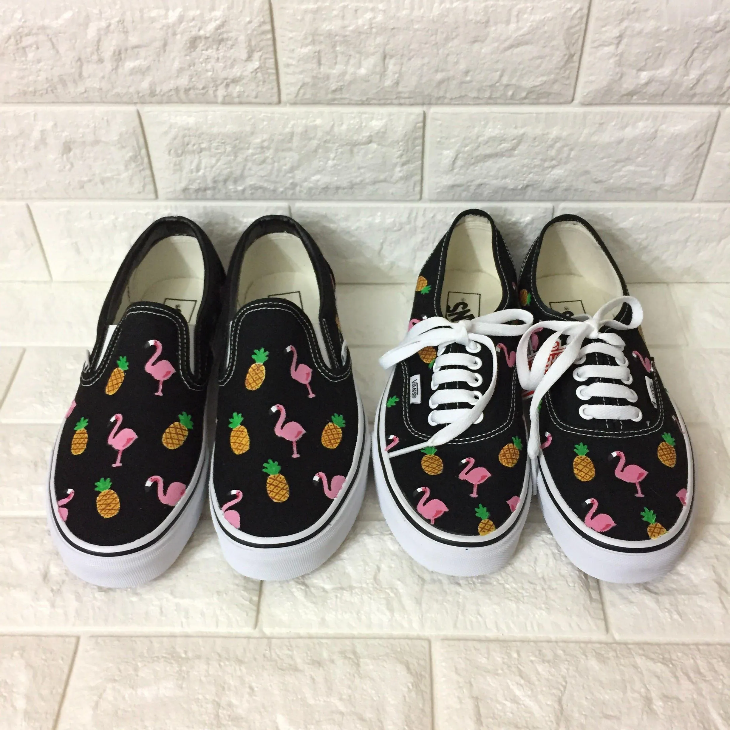 Pineapple & Flamingo Pattern Shoes