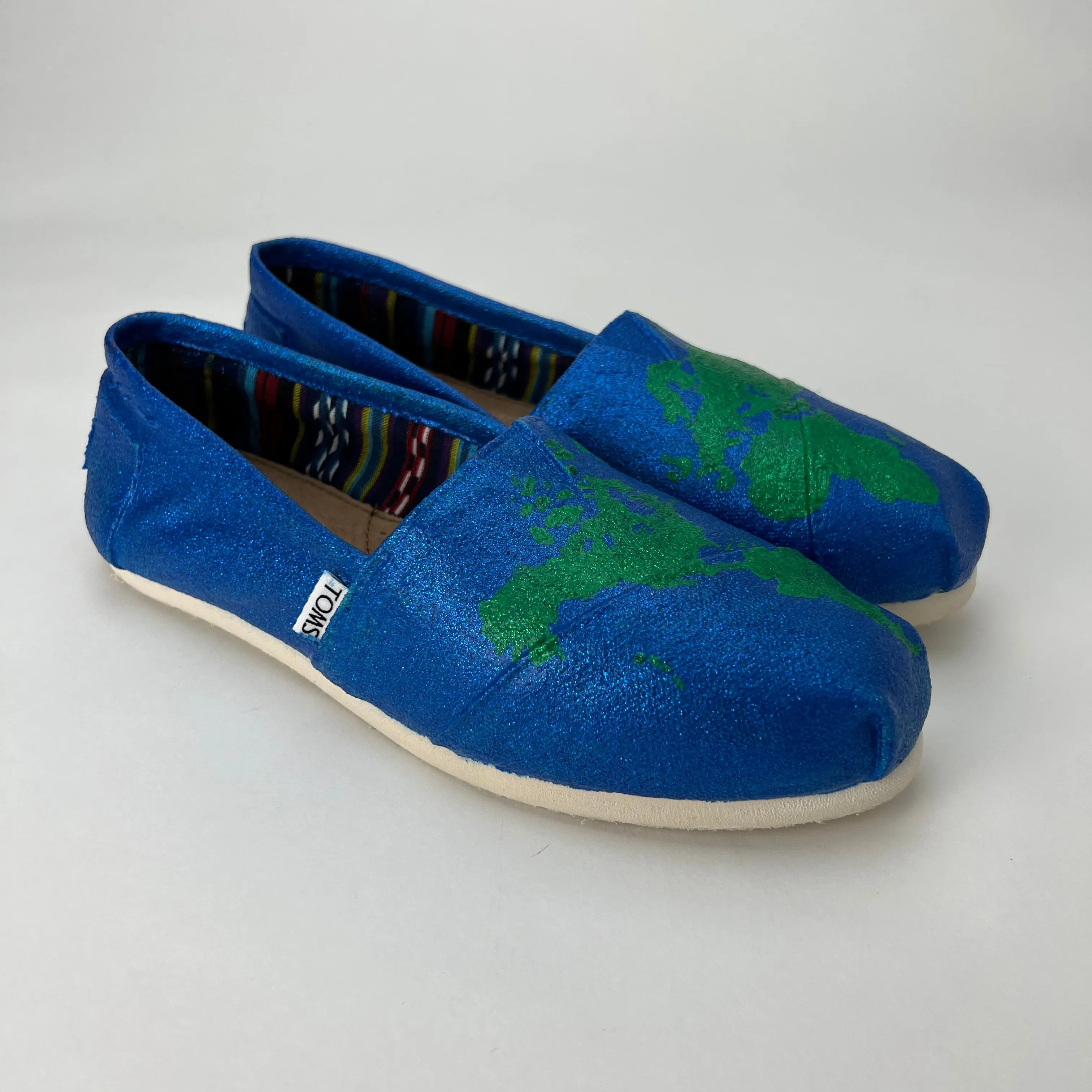 Planet Earth Glitter Shoes