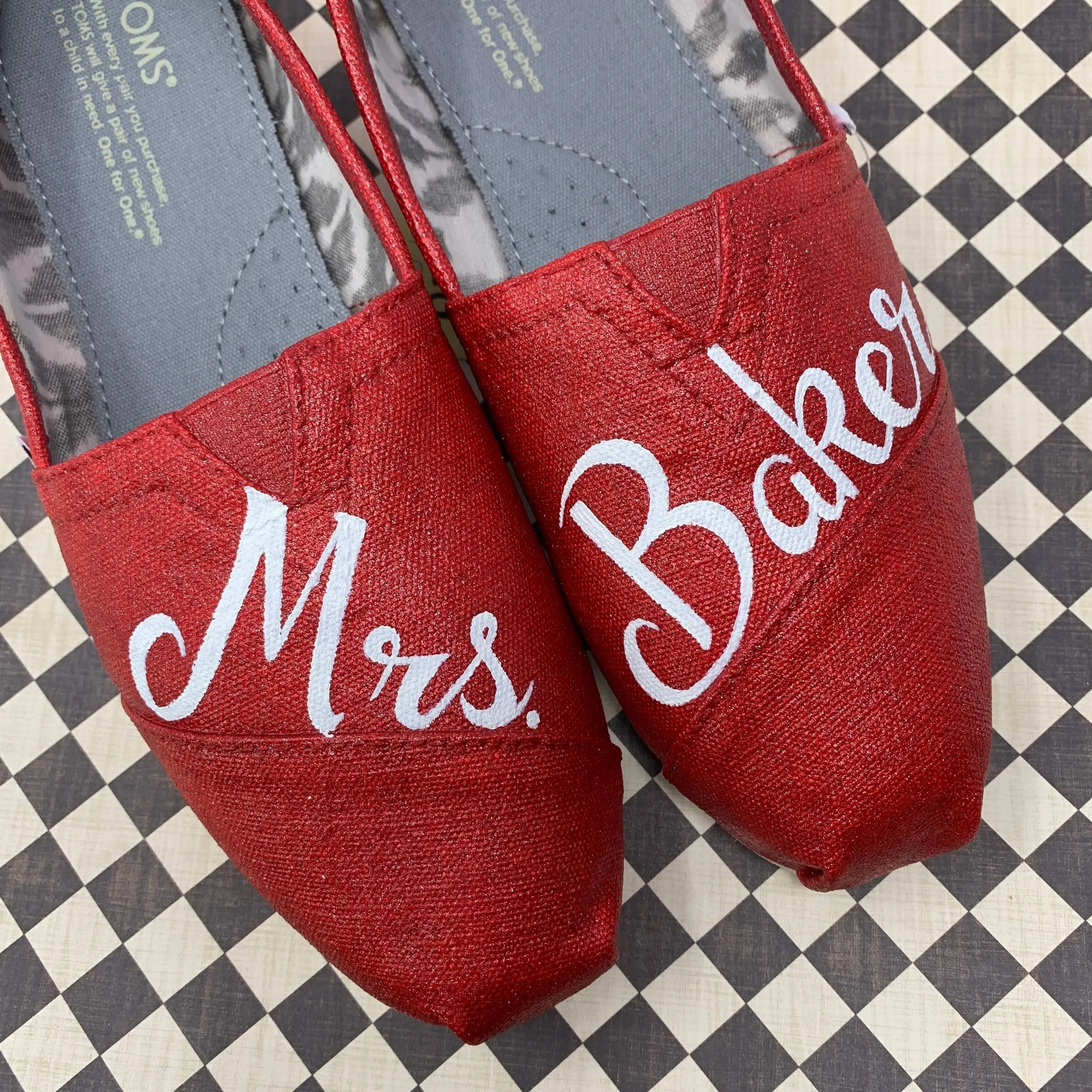 Red Glitter Wedding Shoes