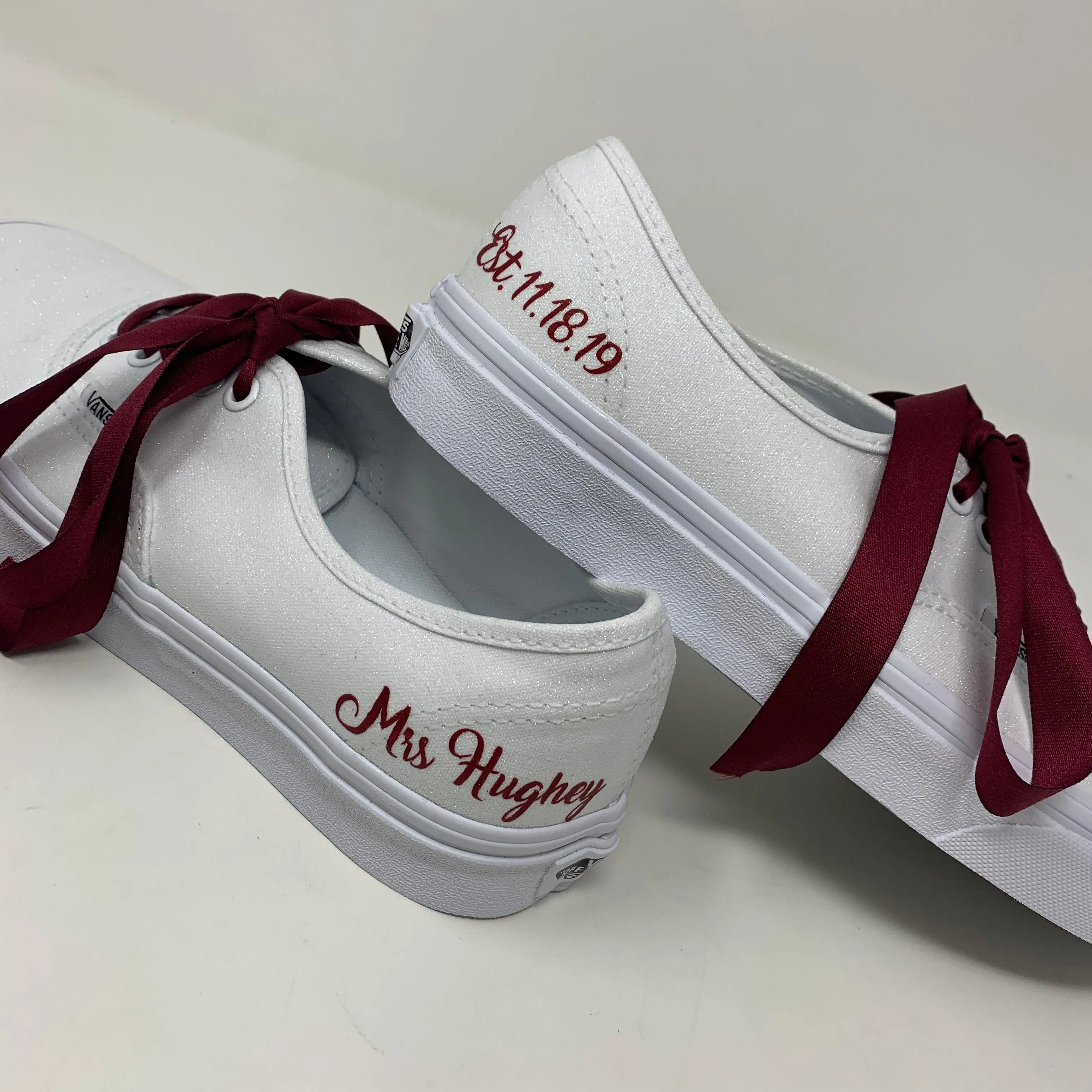 Simple Personalized Wedding Shoes