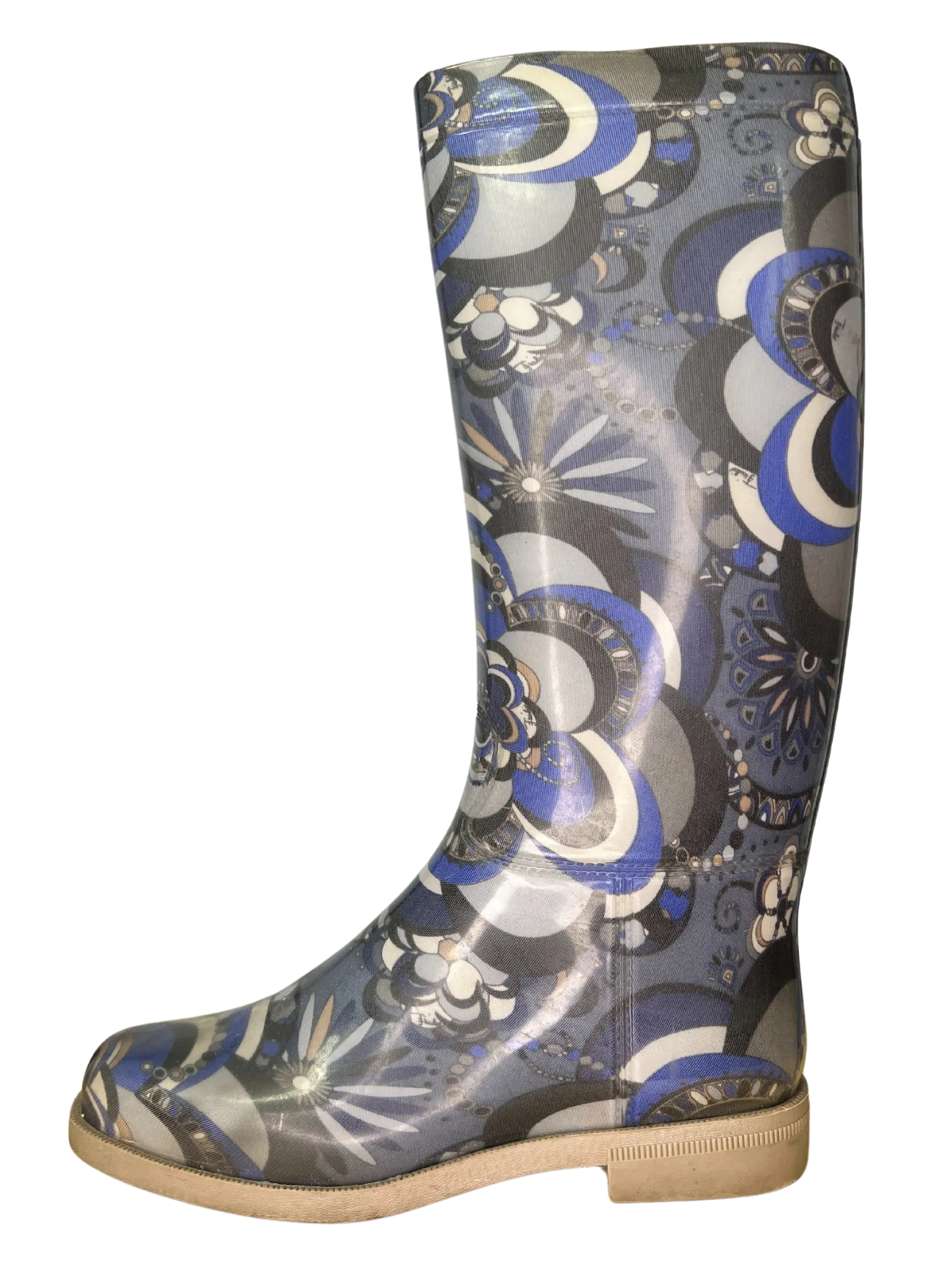 Size 40 - Emilio Pucci Blue Patterned Boots