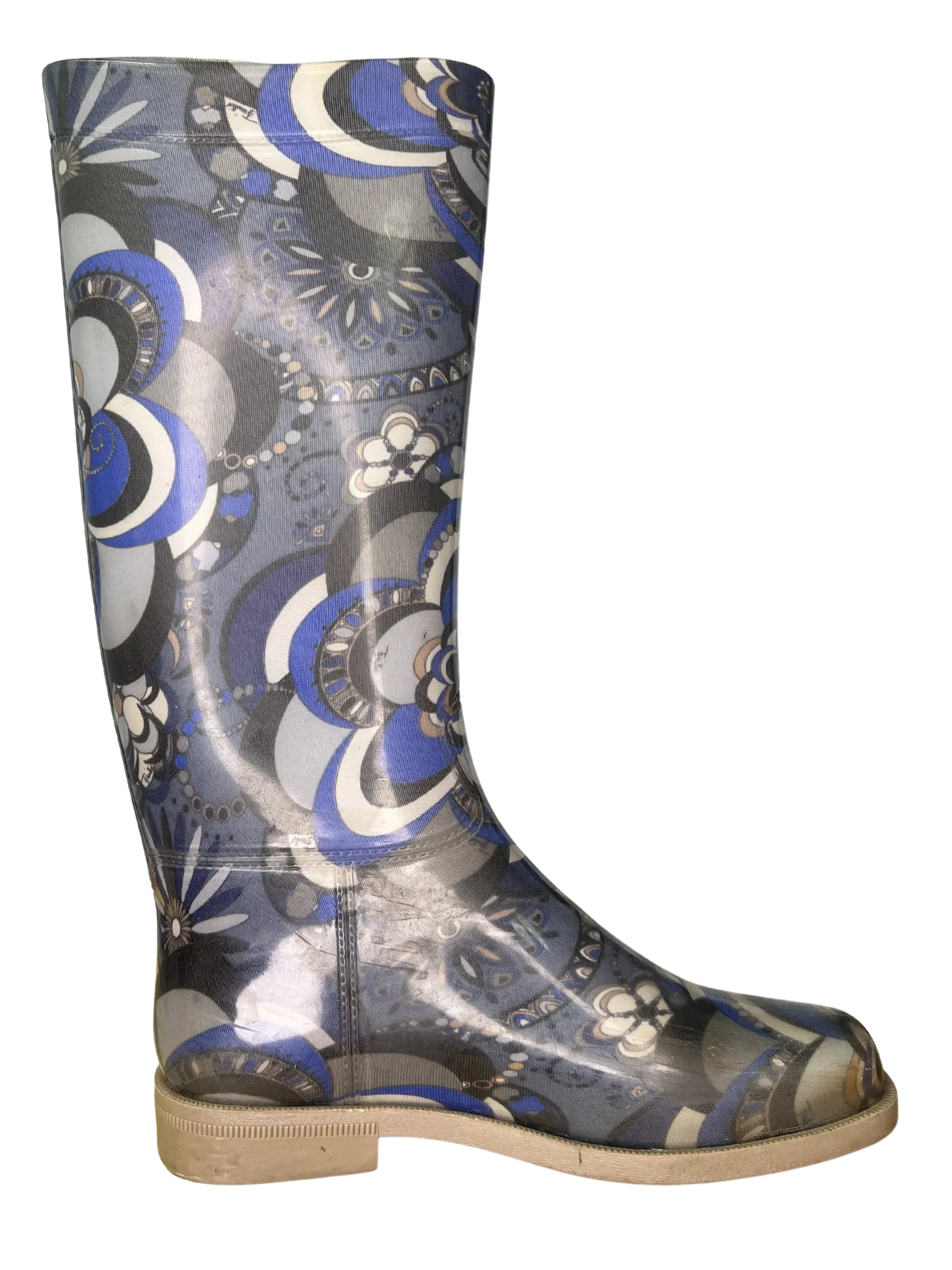 Size 40 - Emilio Pucci Blue Patterned Boots