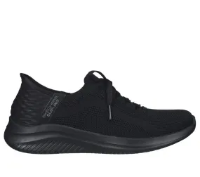 'Skechers' Women's Ultra Flex 3.0-Brilliant Path Slip-ins - Black / Black