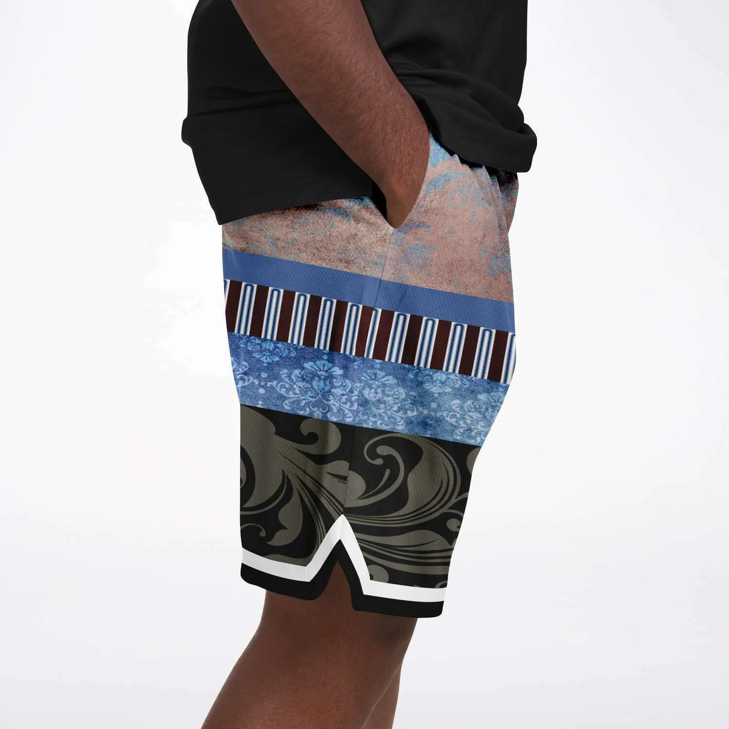 Steampunk Warrior Unisex Basketball Shorts