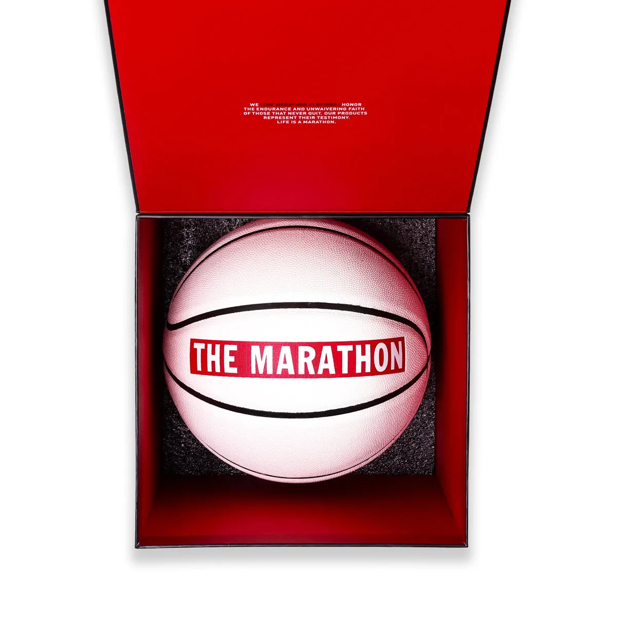 The Marathon Basketball - Marathon Bar (White)