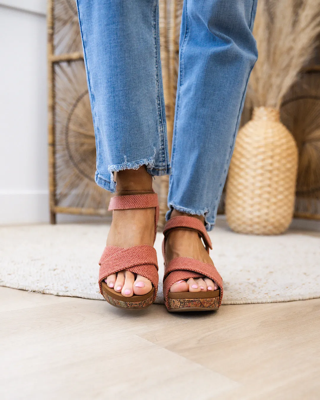 Very G Shirley Wedge Sandals - Rust