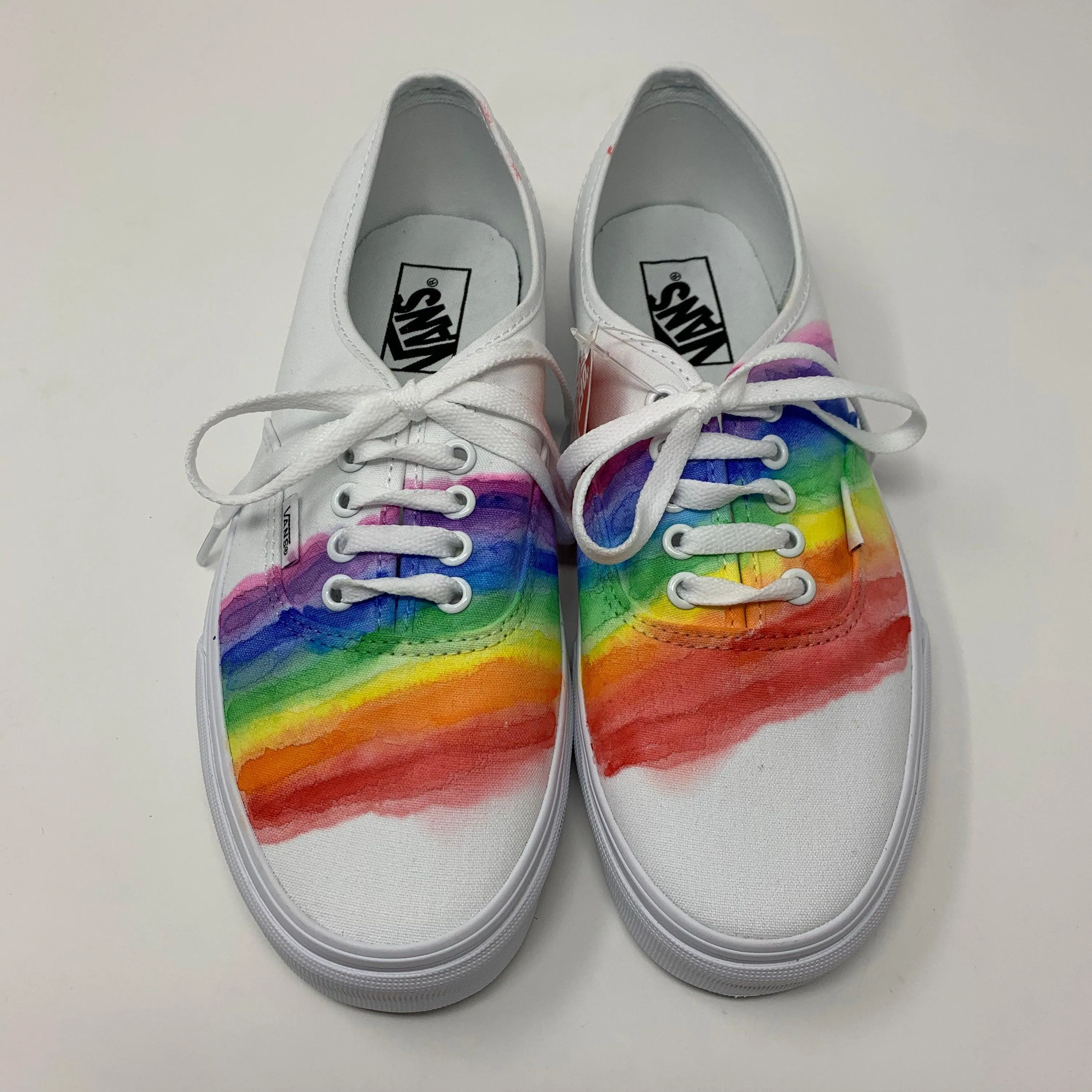 Watercolor Rainbow Shoes