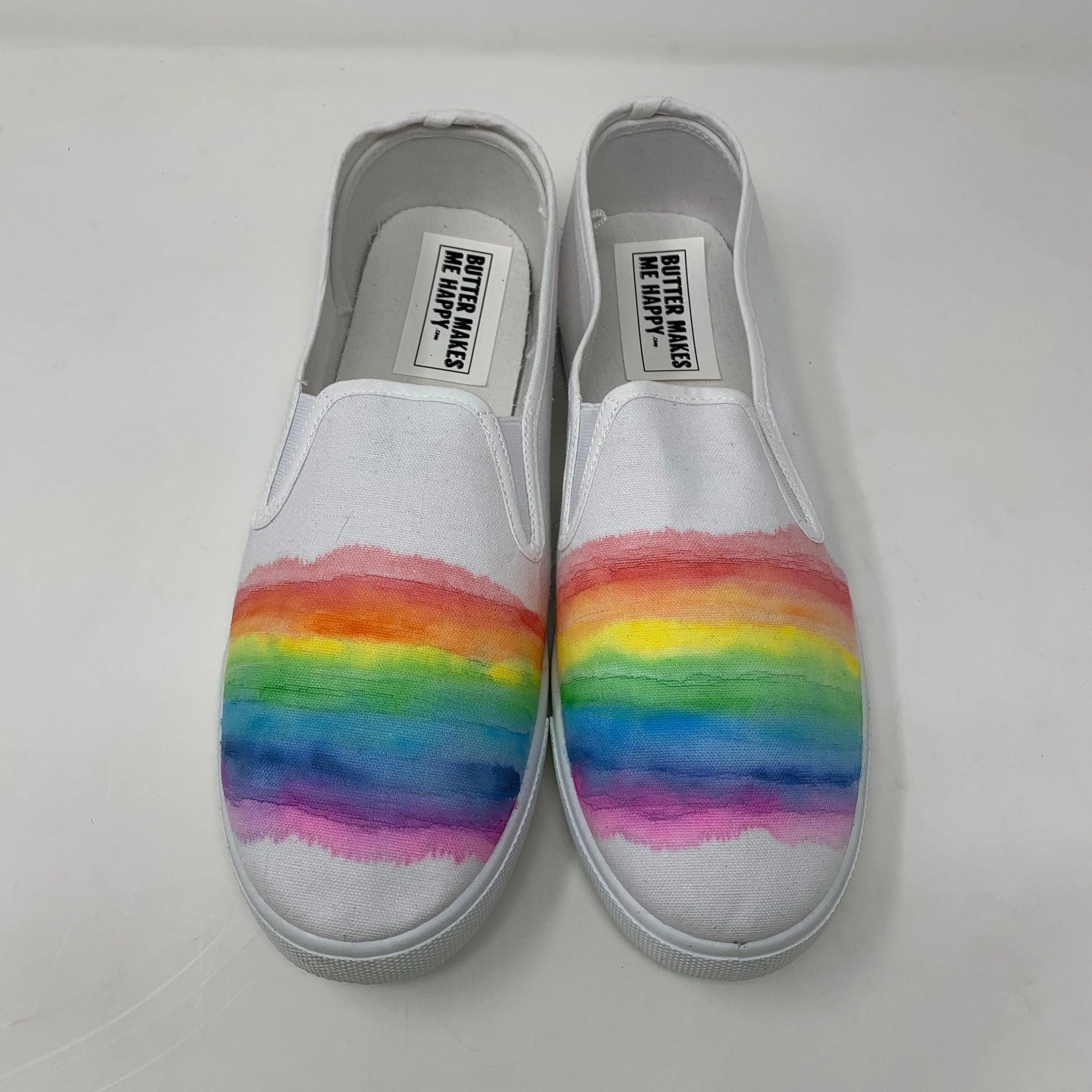 Watercolor Rainbow Shoes