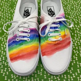 Watercolor Rainbow Shoes