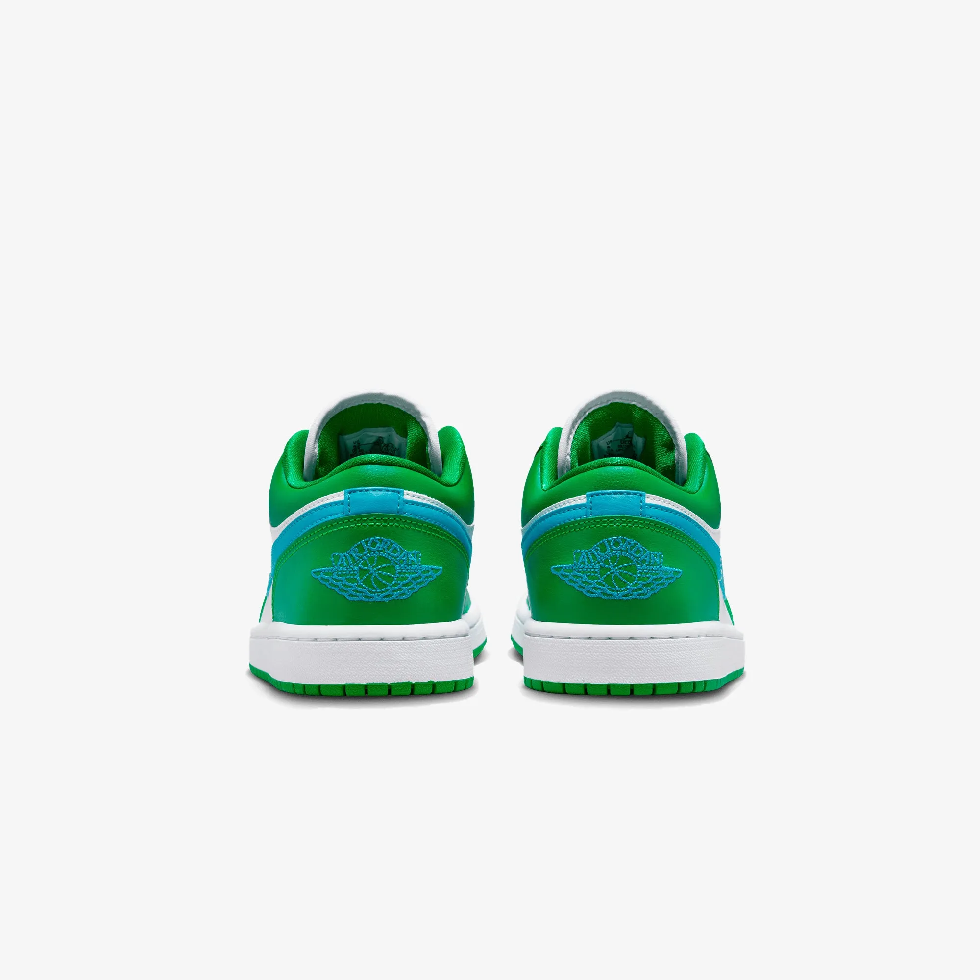 WMN'S AIR JORDAN 1 LOW 'LUCKY GREEN/AQUATONE-WHITE'