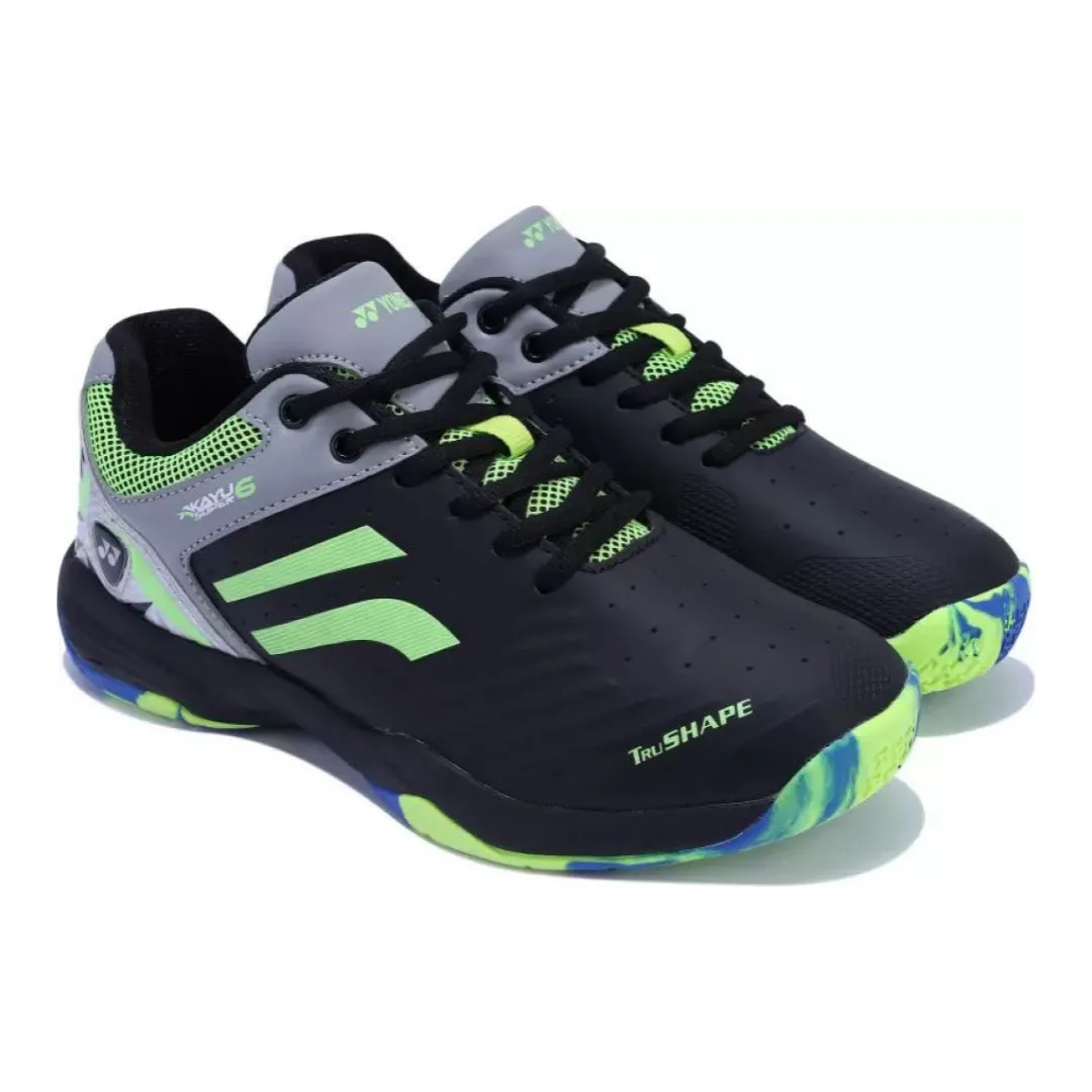 Yonex Akayu Super 6 Black/Lime Badminton Shoes for Enhanced Performance and Comfort